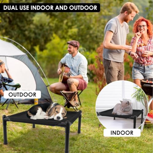 Lit surélevé pour chien chat petite taille respirant extérieur - 3