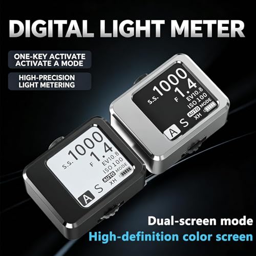 Medidor de luz digital con rango EV 1-22 y sensor de alta precisión OLED 5