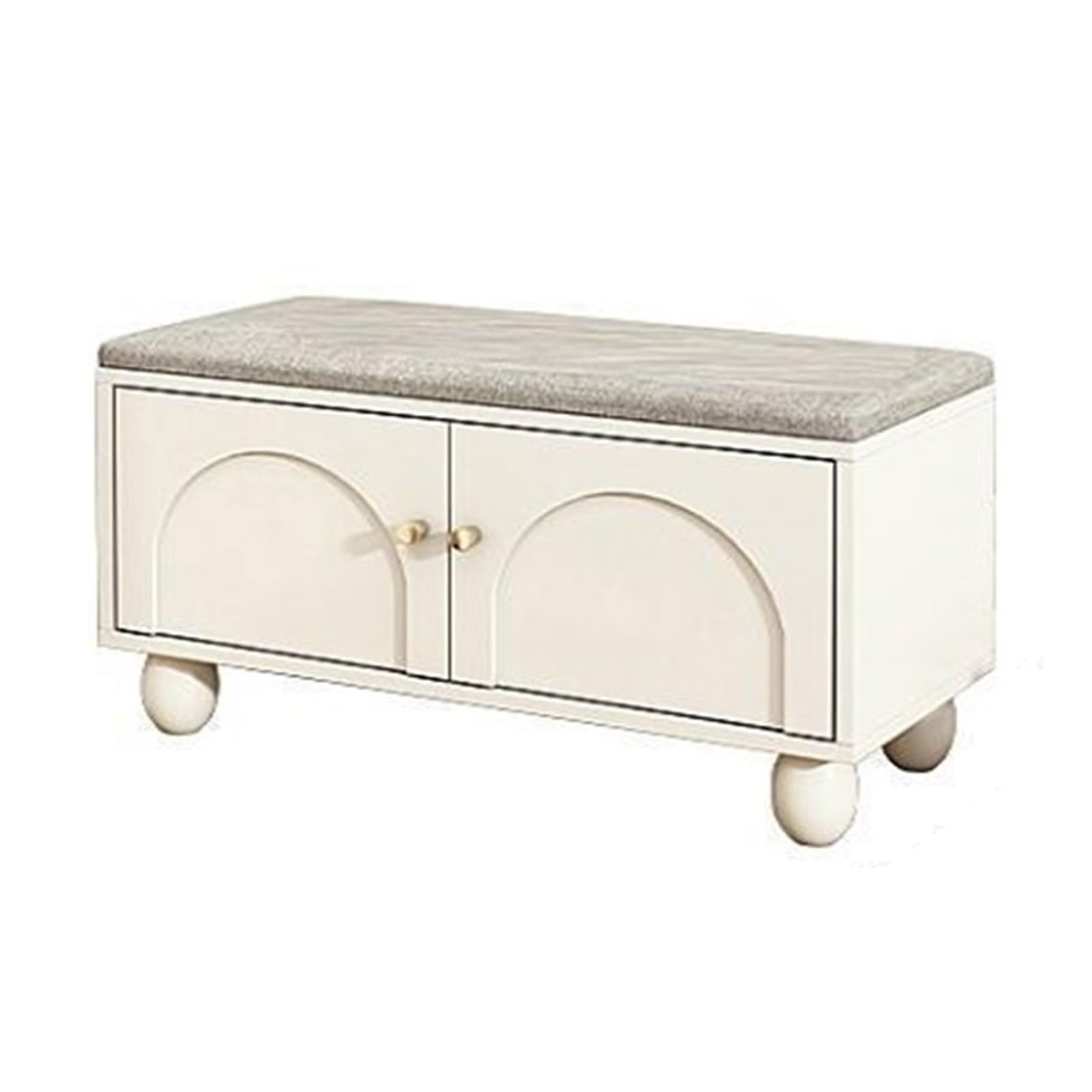 LWJSOCP White Shoe Storage Bench - Entryway nizer Hallway & Bedroom Shoe Rack Multifunctional Shoe Bench for Home 80x34x45cm Stylish Storage Solution