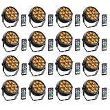 Photo Gallery glowingstage 16pcs mini rgb par led batteria, 12 led ricaricabile illuminazione palco con telecomando luci discoteca, luci palco per dj, matrimoni, feste, bar, natale, halloween Photo Gallery glowingstage 16pcs mini rgb par led batteria, 12 led ricaricabile illuminazione palco con telecomando luci discoteca, luci palco per dj, matrimoni, feste, bar, natale, halloween