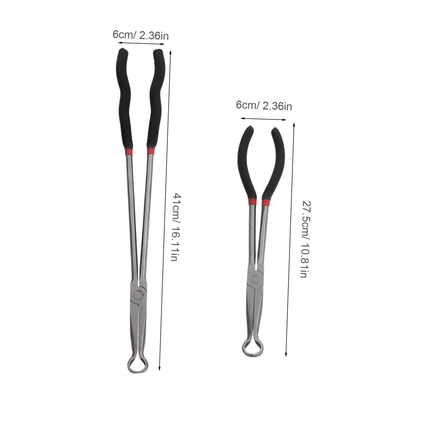 Pinza O-type a Manico lungo 2 Pezzi in Acciaio al Carbonio