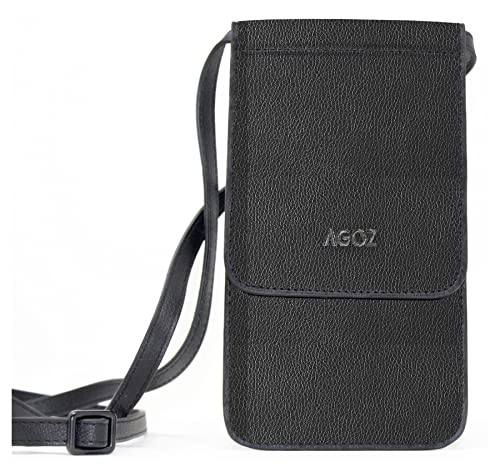 AGOZ Crossbody Cell Phone Purse Wallet Sling Bag Shoulder Strap for Apple iPhone