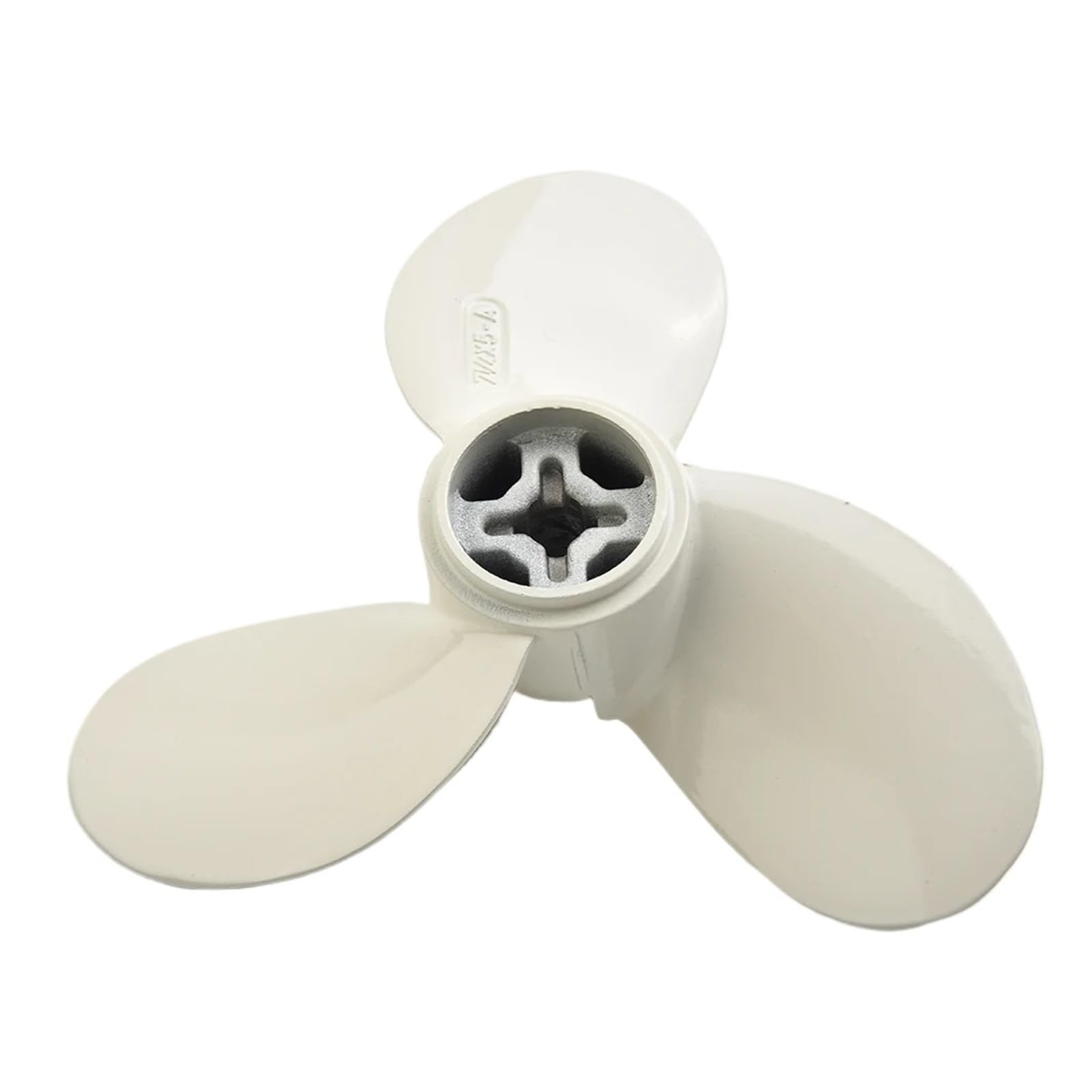 Elica fuoribordo in Metallo con Tre Foglie, Lega di Alluminio Bianca, 7 1/4X5-A, elica for Motore fuoribordo, Pezzi di Ricambio per Motori fuoribordo elettrici