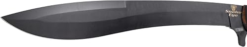 Vista 24 de Snake Eye Machete with Heavy Duty Construction-Ergonomic Non-Slip Handle and Belt Sheath for Gardening, Land-Management, Bushcraft, Hunting and Gris