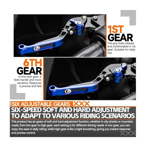 Leviers d'embrayage XMAX Tech Max accessoires motorisation pliables 2017-2022 - 3