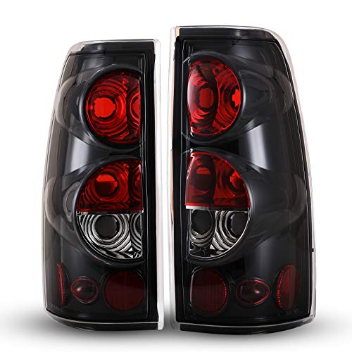Flash Deals - 70% OFF AUTOWIKI Tail Lights For 1999-2006 Chevy Silverado 1500 2500 3500/ 1999-2002 GMC Sierra Glossy Black/Clear Lens Lens Tail Lights 1 Pair Rear Lamps Replacement Super Cheap 🛒 AUTOWIKI Tail Lights For 1999-2006 Chevy Silverado 1500 2500 3500/ 1999-2002 GMC Sierra Glossy Black/Clear Lens Lens Tail Lights 1 Pair Rear Lamps Replacement