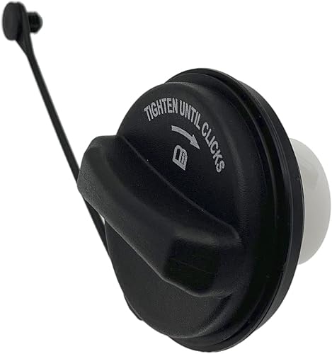 Tapa de gas combustible con correa sin bloqueo HC3Z-9030-B compatible con Edge Escape F-150 F-250 F-350 F-450 F-550 F-600 Super Duty Focus Freestar