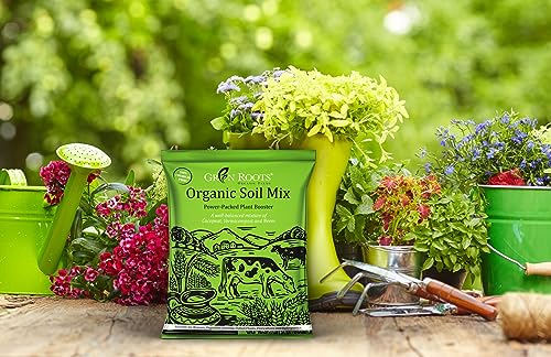 Image of Green Roots Organic Potting Soil Mix with Cocopeat, Vermicompost, Neem Granule, Plant Manure /Khad - 3 KG