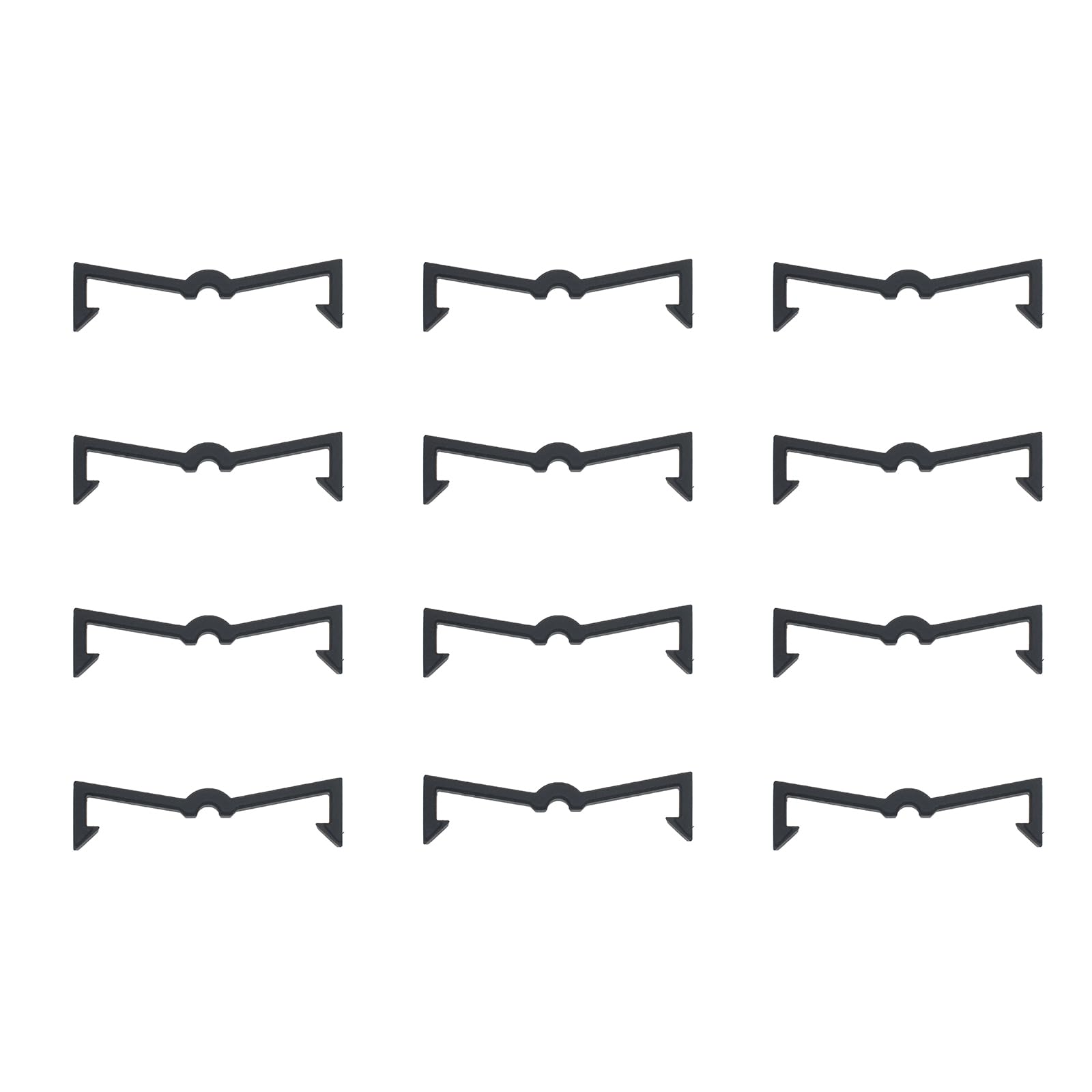 GWYAN 100 Pcs Black Plastic Pegboard Hook Retaining Buckle Fixer Pegboard Display Hook Peg Board Hook Clip Retainers Suitable for Displaying Items on Pegboards