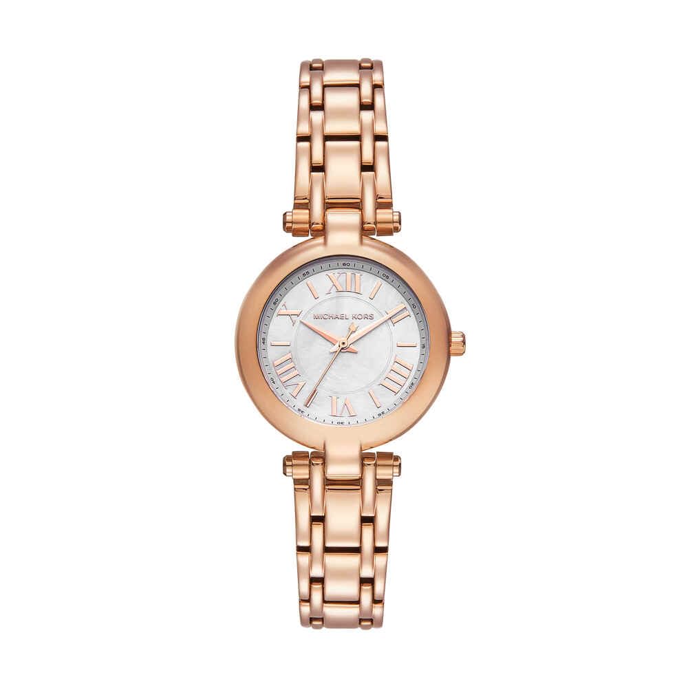Michael Kors Laney Watch for Women, Quartz Three Hand Movement with Stainless Steel Strap
