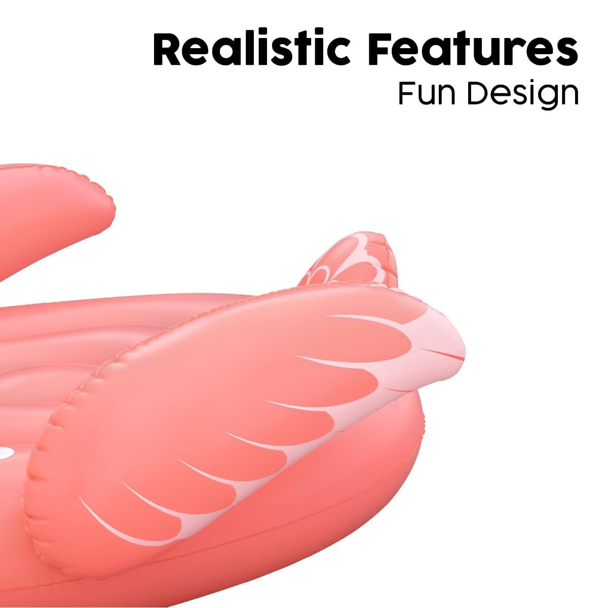 Bestway Flamingo Pool Float, Kids Ride-On Pool Floatie with Handles, Kids Inflatable Pool Swim Float, Pink - Image 3