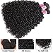 UNICE Human Hair Bundles Curly 8 10 12 inch 100% Unprocessed Malaysian Virgin Weave 3 Bundle Real Natural Black Human Hair Extensions 1B Natural Black Color for Women