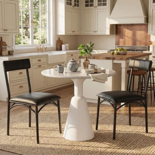 Image of Garvee Dining Chairs Set of 2, Upholstered Dining Room Chairs with Back | Upholstered, Ergonomic Backrest, Durable, Easy Assembly