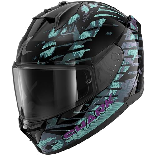 Casque moto intégral SHARK D-SKWAL 3 REPTAIA noir caméléon KXK taille XS homme femme