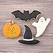 Ann Clark Cookie Cutters 5-Piece Mini Halloween Cookie Cutter Set with Recipe Booklet, Mini Pumpkin, Mini Bat, Mini Witch, Mini Ghost, Mini Maple Leaf