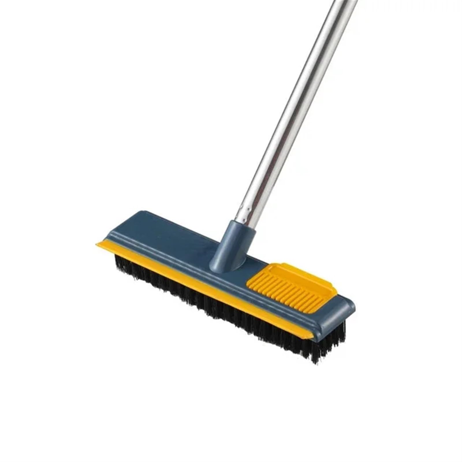Scopa Giardino Esterno Spazzola for pavimenti 2 in 1 con manico lungo, rimovibile, regolabile, for la pulizia delle piastrelle, cucina, bagno(Blue)