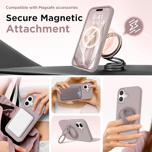 Image of GolbinBox Magnetic for iPhone 17 Case, Silicone Cover, Light Taro