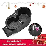 [Praktisch und Universell] Nutzen Sie diesen Getränkehalter in Ihrem Fortwo 450/451 1998-2015 zur Aufbewahrung Ihrer Getränke während der Fahrt, alternativ ist er auch als praktische und universelle Ablageschale nutzbar.