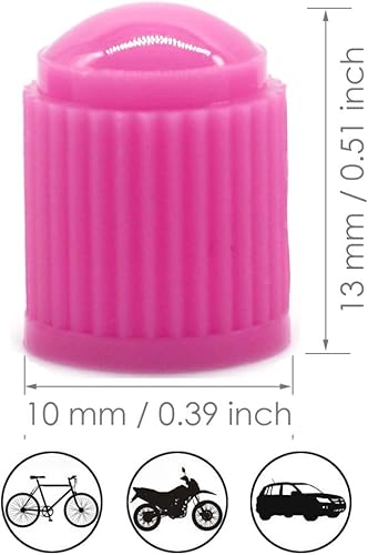 Miniatura 2 de Tapón de válvula de neumático de concienciación sobre el cáncer de mama, TPMS Safe Schrader Valve 8V1 compatible con bicicleta, motocicleta,