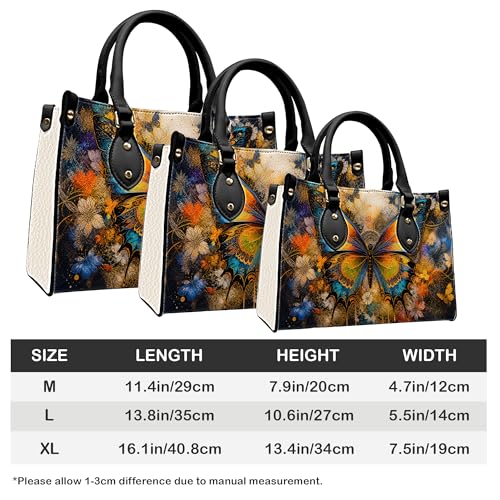 Bolso de cuero mariposa personalizado para mujer miniatura 6
