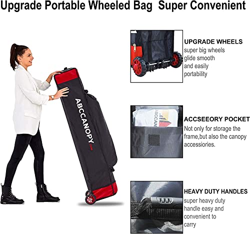 ABCCANOPY 3x3M Pop Up Gazebo Canopy Commercial Tents Market stall with 4 Removable Sidewalls and Roller Bag Bonus 4 Weight Bags (Black) 6 ABCCANOPY 3x3M Pop Up Gazebo Canopy Commercial Tents Market stall with 4 Removable Sidewalls and Roller Bag Bonus 4 Weight Bags (Black) - Image 6