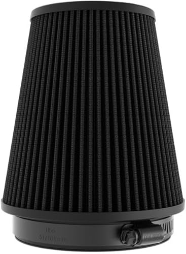 Miniatura 2 de K&N Filtro de aire universal con abrazadera Alto rendimiento, Premium, lavable, Filtro de repuesto Diámetro de la brida 5", Altura del filtro 7",