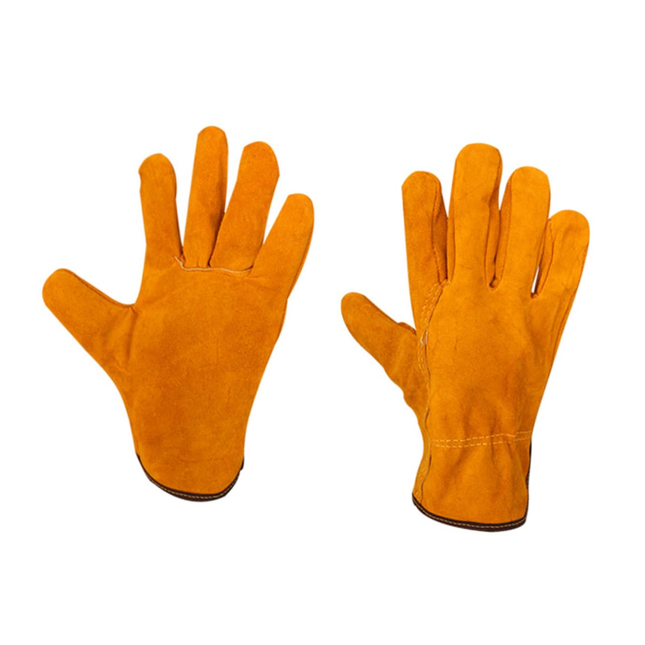 NULYLU 1 Pair Welding Gloves Heat Resistant Cowhide Leather Welder Gloves for Outdoor Use