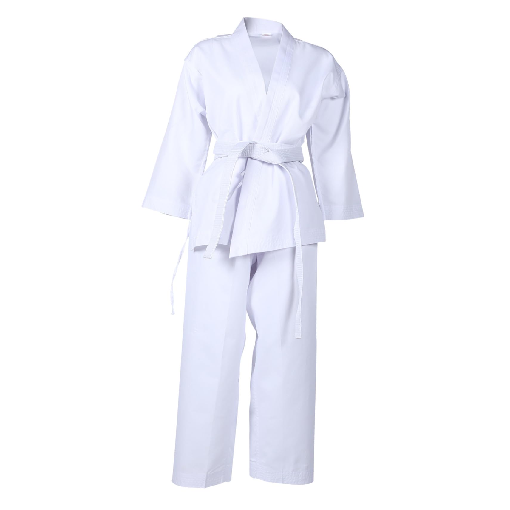 OUNONA Tenue De Karaté Unisexe Adulte en Tissu Respirant à Séchage Rapide pour Entraînement Taekwondo, Costume De Taekwondo Blanc Confortable pour Sports Martiaux, Taille 160 Cm