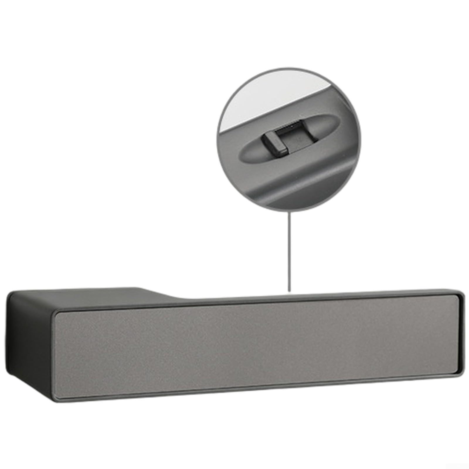 Poignée de porte magnétique pour bureau et maison look bois de noyer chic