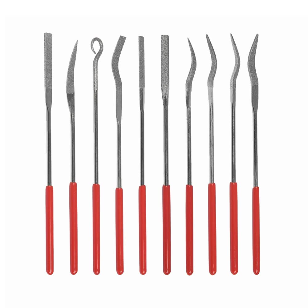 Jeu De Limes à Aiguilles Pour Bijoutier, Sculpture Sur Bois, Artisanat, Métal, Verre, Pierre, 3 Tailles, 10 Pièces