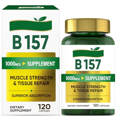 B157 1000mg B-157 blend-Nahrungsergänzung zur Unterstützung von Muskeln & schneller Regeneration 120 Stück Non-GMO Glutenfrei