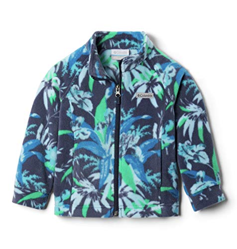 Columbia Kid's Benton Springs II Printed Fleece Jacket, Nocturnal Magnolia Floral, 6-12 Months