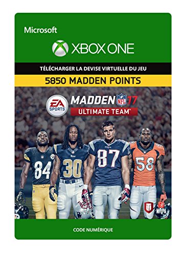 Madden Points 5850 Xbox One code jeu Madden NFL 17 Ultimate Team
