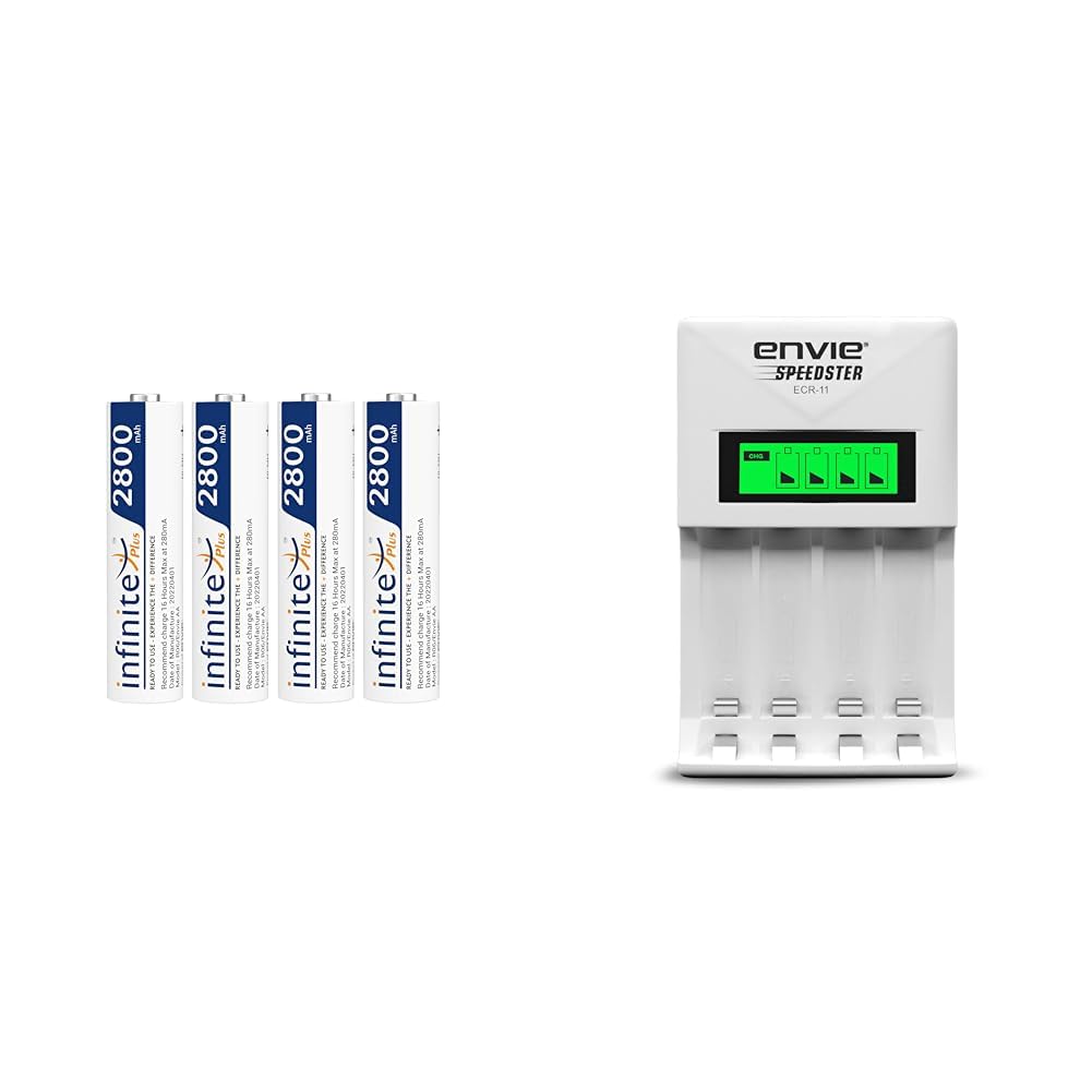 ENVIE® (AA2800RTU4PL) Infinite Plus AA High Capacity 2800 mAh Ni-MH Rechargeable Battery (Pack of 4)-image-35