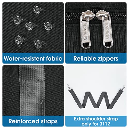 for-Airlines-Cabin-Bag-45x36x20-Underseat-Foldable-Travel-Duffel-Bag-Holdall-Tote-Carry-on-Luggage-Overnight-for-Women-and-Men-25L-Thick-Series-Black-with-Shoulder-Strap