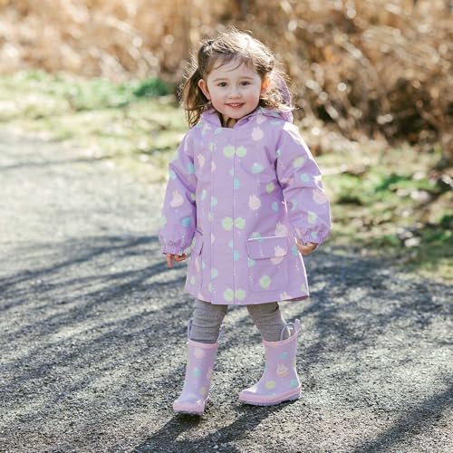 Image of JAN & JUL Waterproof Rain Jacket, Raincoat with Hood for Girls and Boys