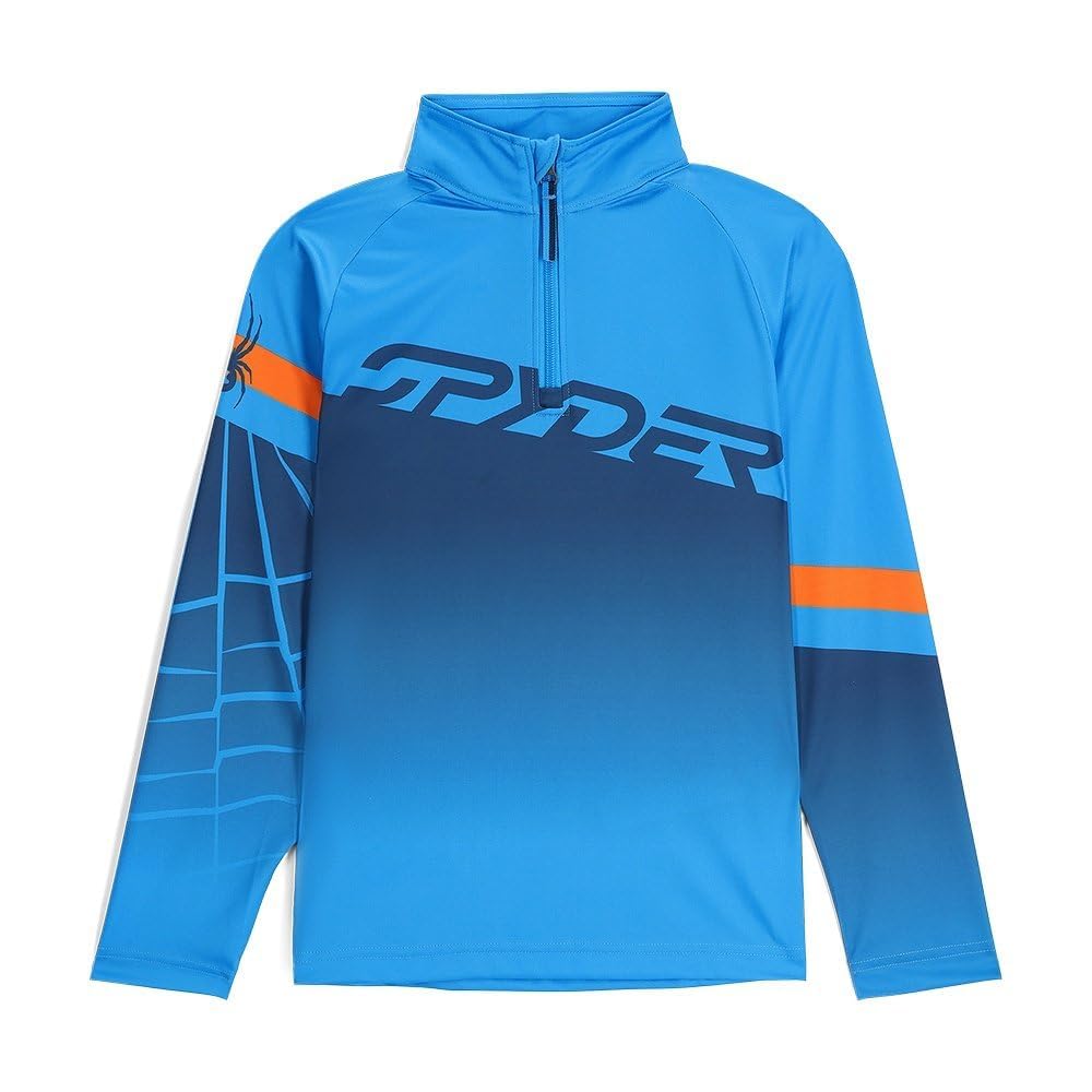 Spyder Boys' Incline 1/2 Zip Top (Big Kid), Aether Blue, L
