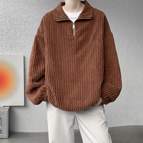 Pull homme col rond en maille fine stretch et top manches longues chaud - 2