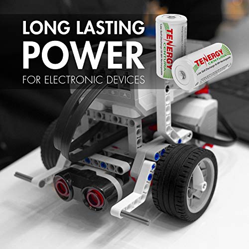 Tenergy Centura 1.2V Nimh Rechargeable D Battery, 8000Mah Low Self Discharge D Cell Batteries, Pre-Charged D Size Battery, 4 Pack, Ul Certified #TOP4