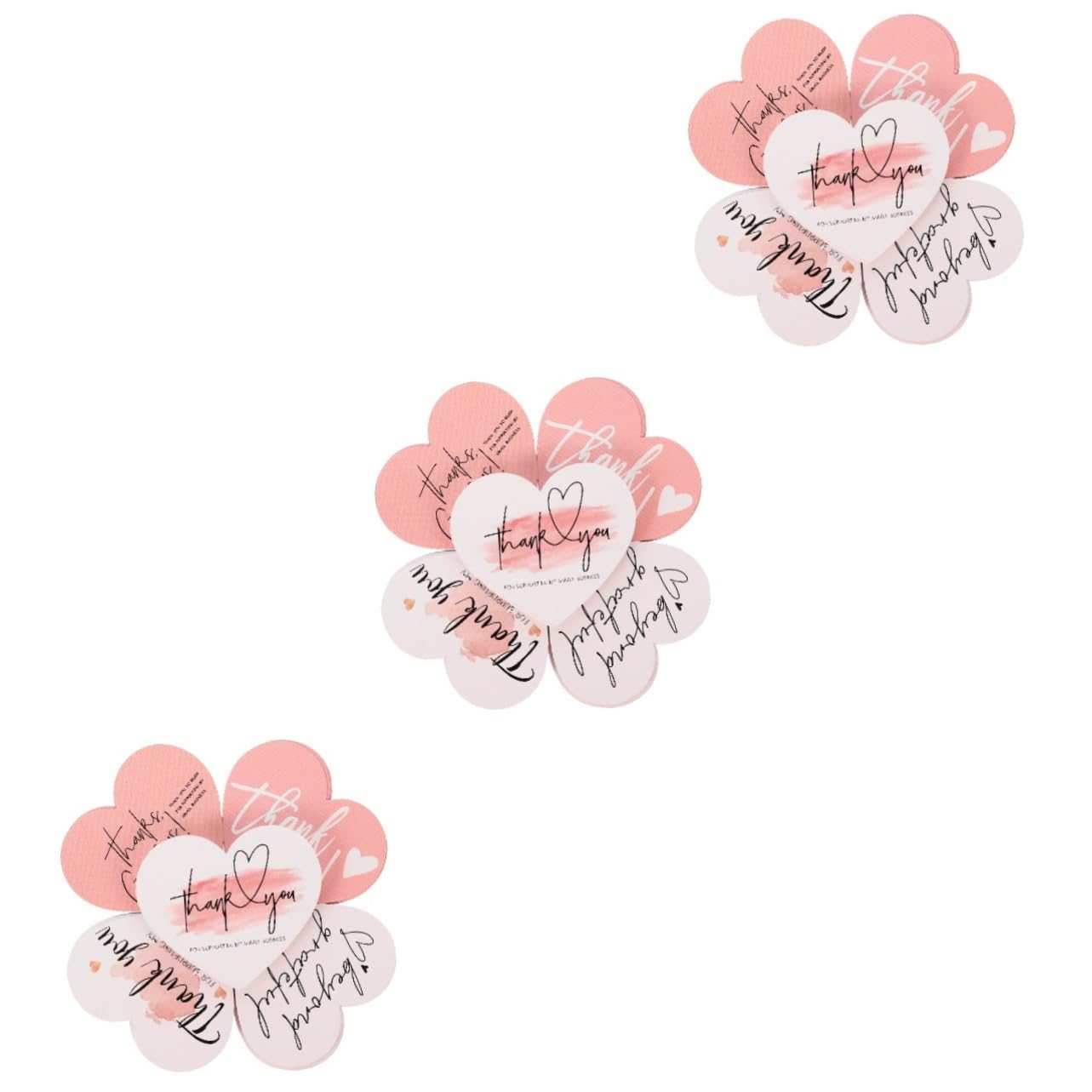 STOBOK 450pezzi Etichette Ringraziamento Forma Di Cuore Cartoncino Decorativo Per Feste Matrimoni e Bomboniere Per Esprimere Gratitudine e Abbellire Sacchetti e Scatole
