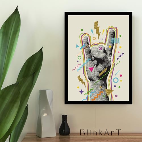 Image of BLINKART Trendy Abstract Wall Art Painting Print Design | Aesthetic Wall Decor Photo Artwork Frame Decoration Hanging For Home Bedroom Living Room Office Wall Decor | T049 | 13x10 Inches