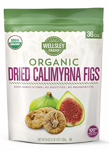 Wellsley Farms Organic Dried Calimyrna Figs, 36 OZ