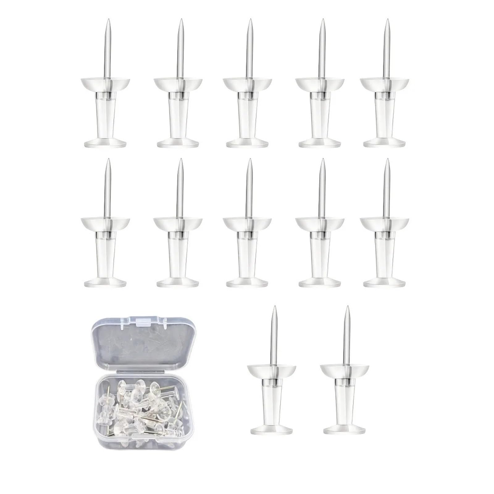 Push Pins 100Pcs Plastic Push Pins Steel Tip Thumbtacks