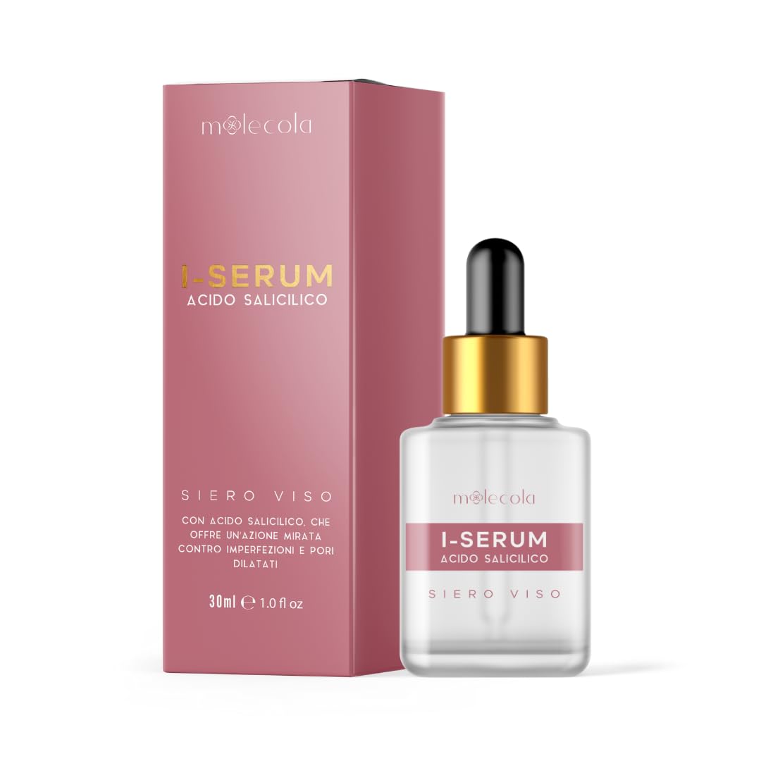  I-SERUM Peeling Serume con Acido Salicilico - Profonda Raffreddatura per Pelle Smegma e Luminosa - Riduce Acne, Pezzi N