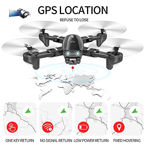 Ficha técnica GPS Foldable Drone con 4K Camera para Adultos y Principiantes 5G WiFi Optical Flow Positioning Storage Box - Fernando Cortés