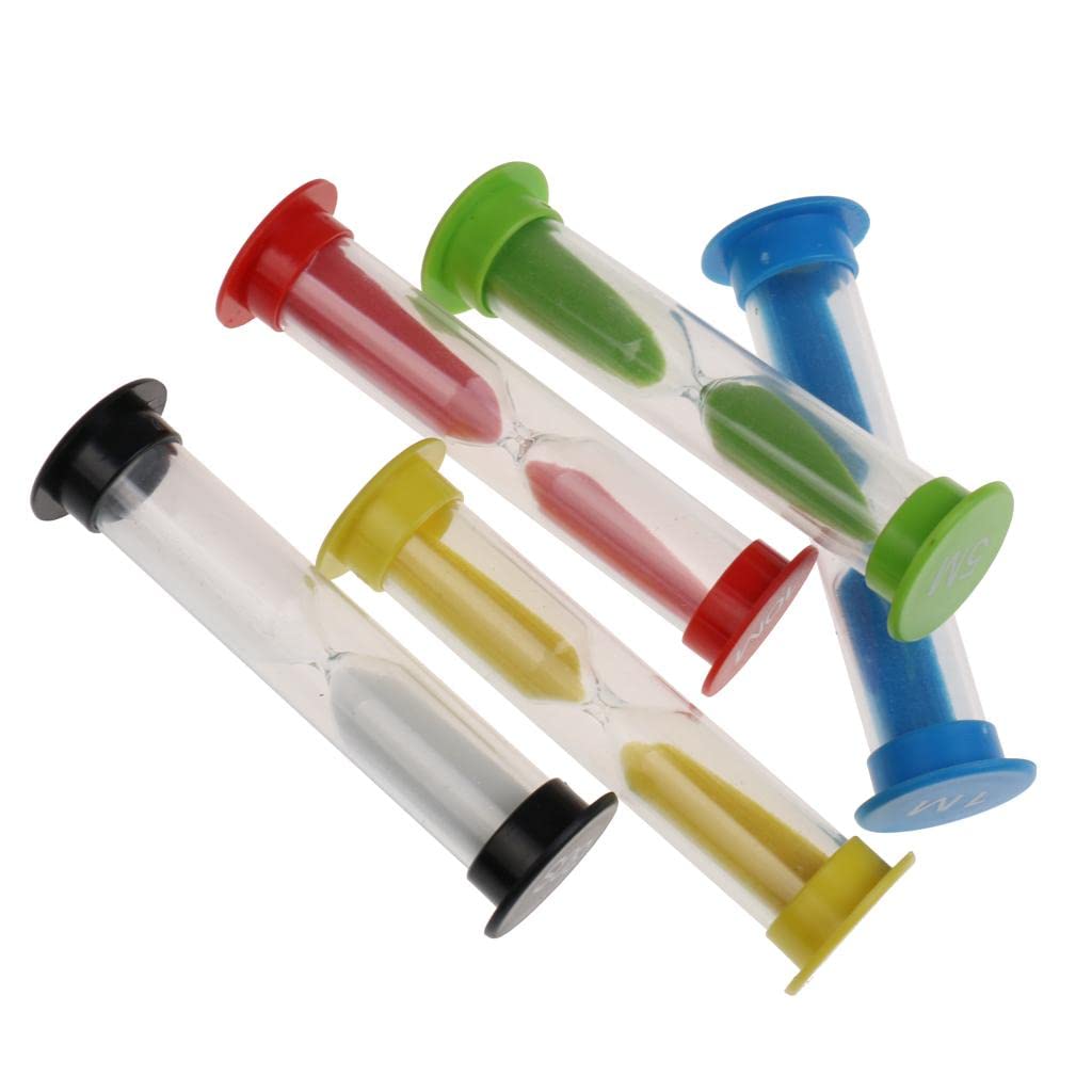predolo Sanduhr Uhr aus Glas Und Sand für Spiele Lesen Kochen Restaurant Badezimmer Büro Heimdekoration 12x9x3cm