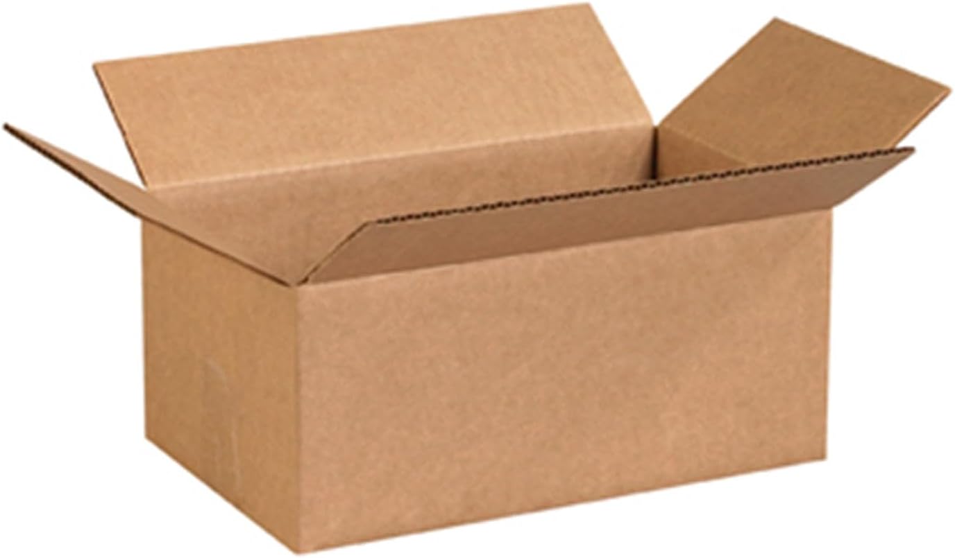 Secure Seal Corrugated Mailer Shipping Box 12x7x5 Cardboard Packing Box - 25 Pack