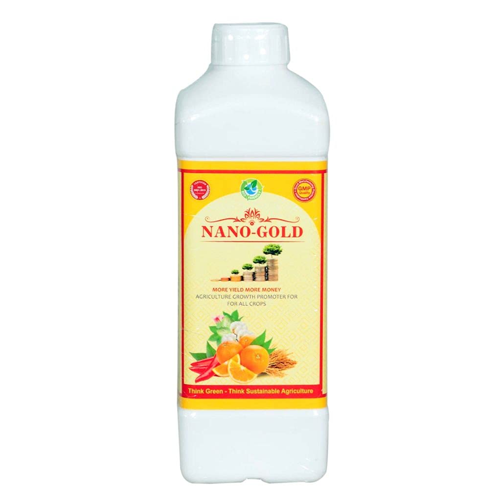 Nano Gold Agriculture Growth Promoter For All Plants & Crops | 1 Litre, Liquid