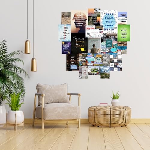 Image of Yellow Town India Engineering Motivation Poster Kit | Set of 21 Hostel-Friendly Reusable Posters with Wall-Safe Adhesive | Multi-Size A4, A5 & A6 | 300 GSM Glossy Card Stock | Study Room & Exam Preparation Wall Decor