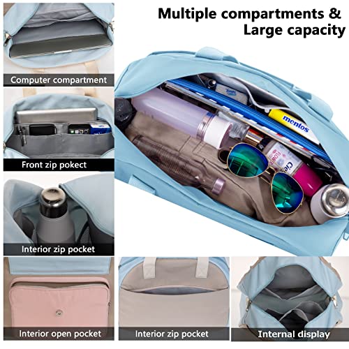 Duffle Bag for Women Men Travel Weekender Bag Large Overnight Carry On Shoulder With Laptop Compartment3